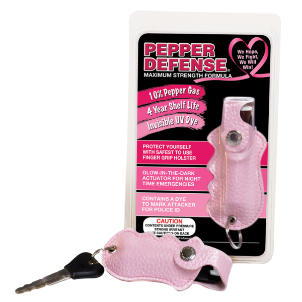 Pepper Defense<sup>®</sup> </br>Brand Self-Defense Spray | .5 Oz. Unit | Pink Holster