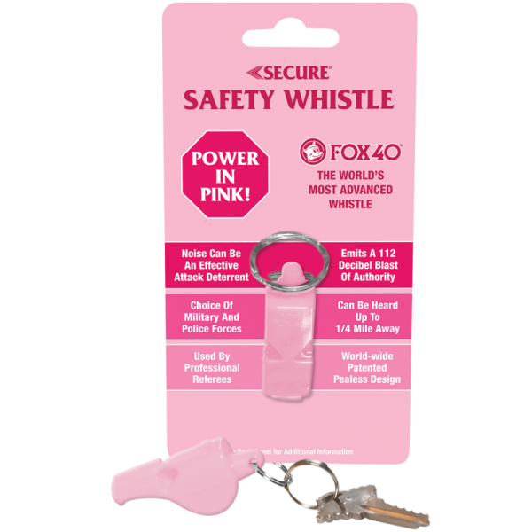 Secure FOX40 Safety Whistle - Pink