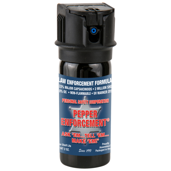 Pepper Enforcement® Brand Pepper Spray Law Enforcement Formula - 2 oz canister