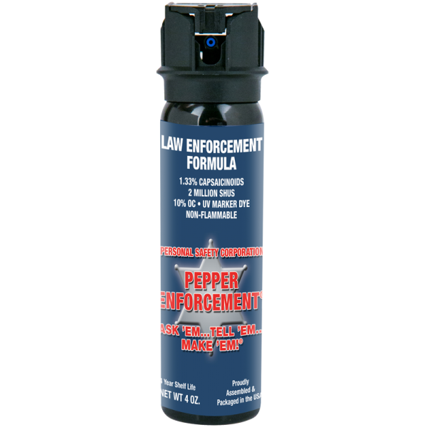 Pepper Enforcement® Brand Pepper Spray Law Enforcement Formula - 4 oz canister