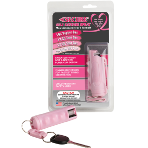 Pepper Defense 4-in-1 Self-Defense Spray - Most Advanced 4-in-1 formula - Pink