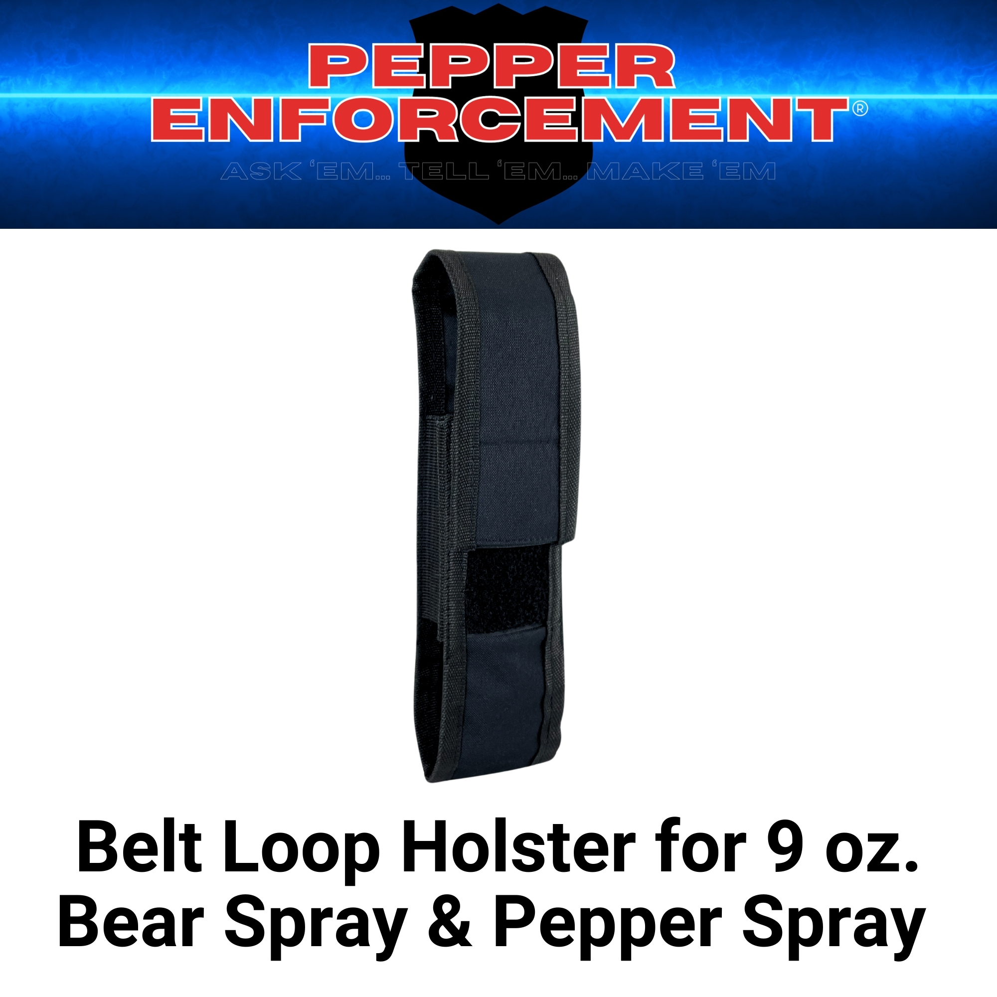 9 oz. Pepper Spray Holster with Belt Loop - Image 4