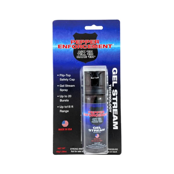 Pepper Enforcement Gel Pepper Spray, Model No. PE-45-GEL