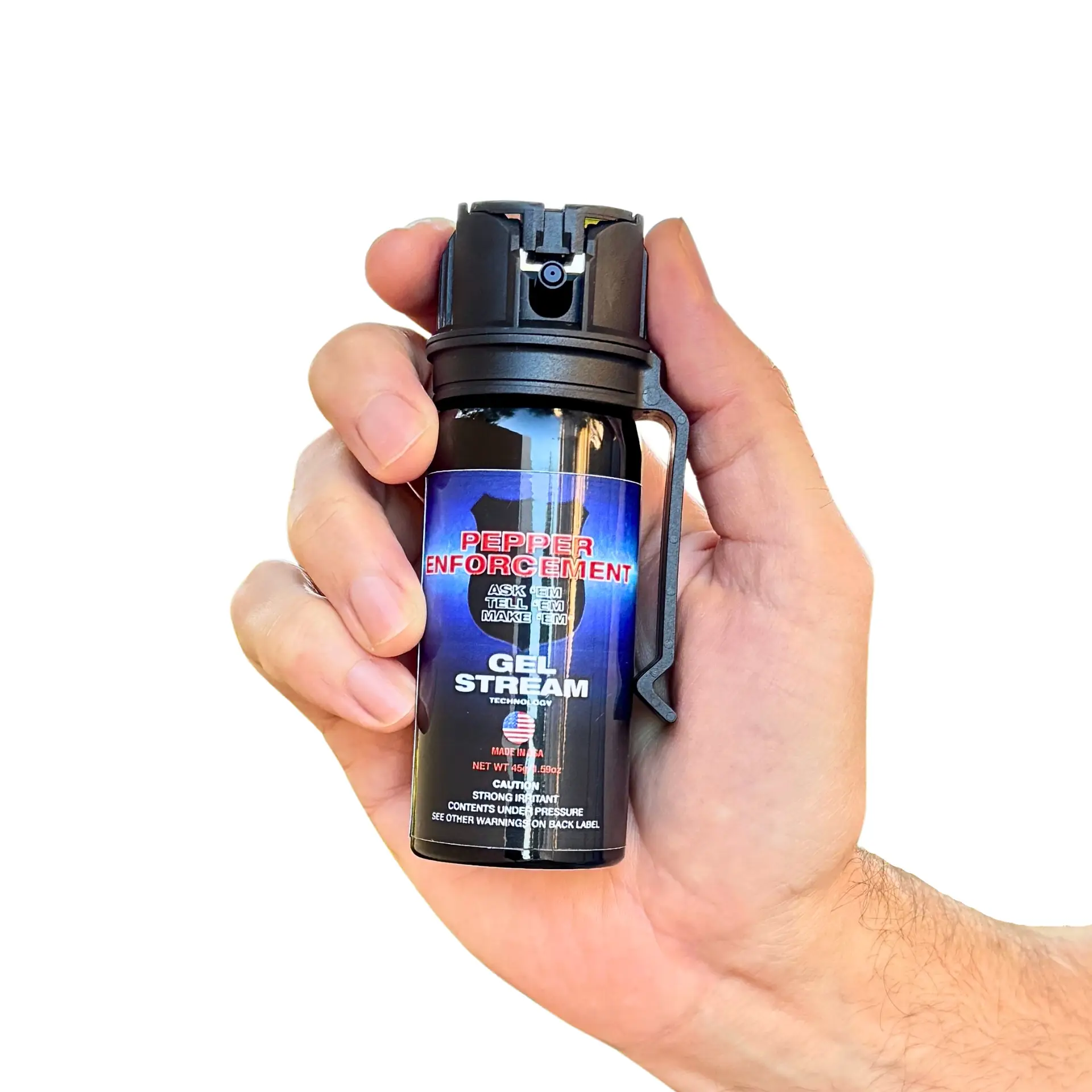 Pepper Enforcement Gel Pepper Spray, 1.5 oz. flip-top canister